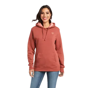 Ariat Women's REAL Arm Logo Marsala Hoodie