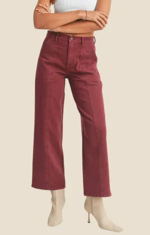 Arlow Spiced Burgundy Jeans