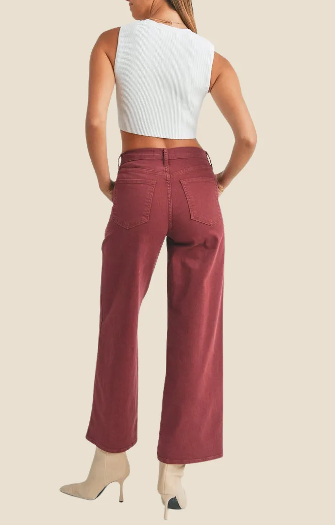 Arlow Spiced Burgundy Jeans