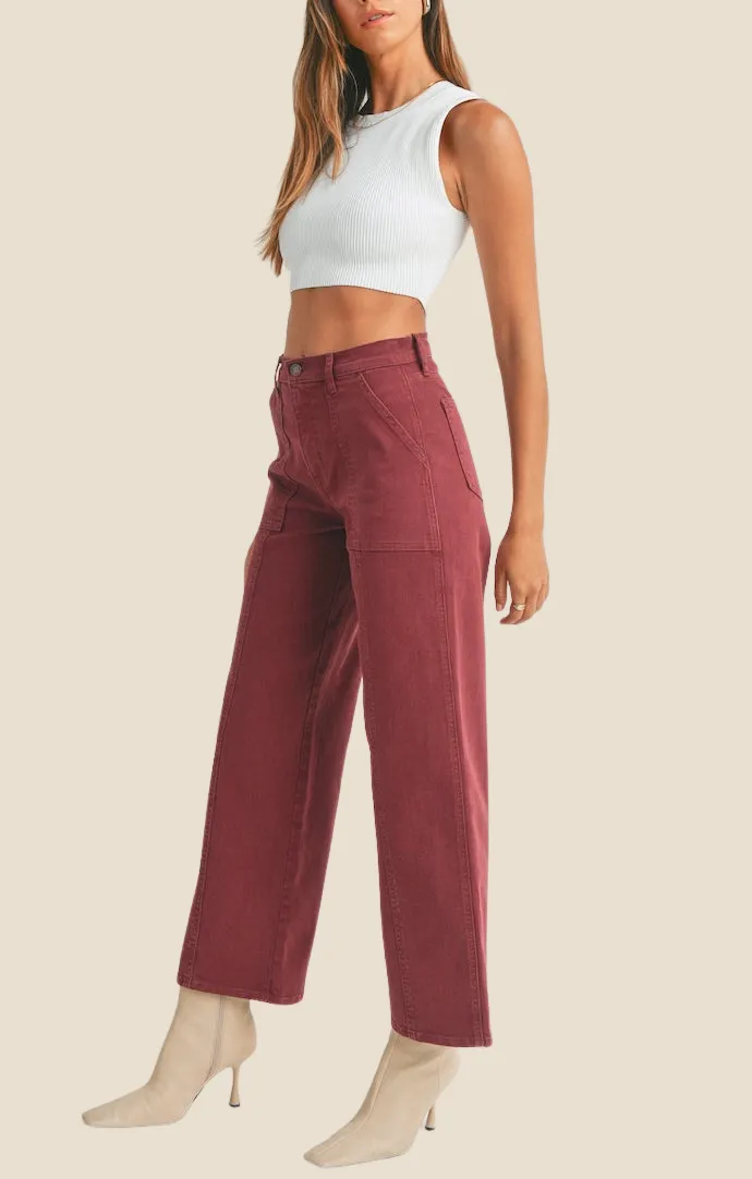 Arlow Spiced Burgundy Jeans