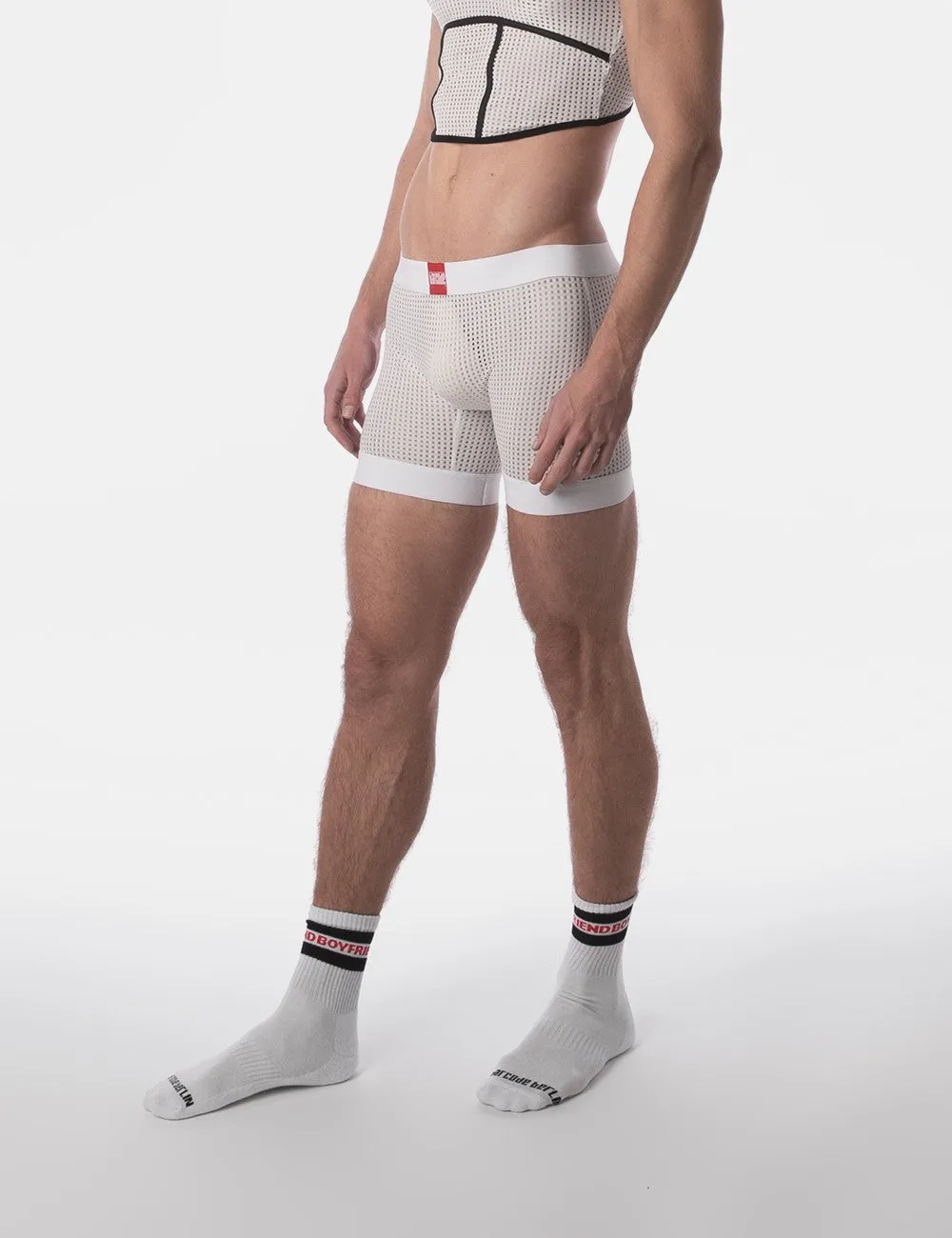 Barcode Berlin Rupo 5" mesh short white