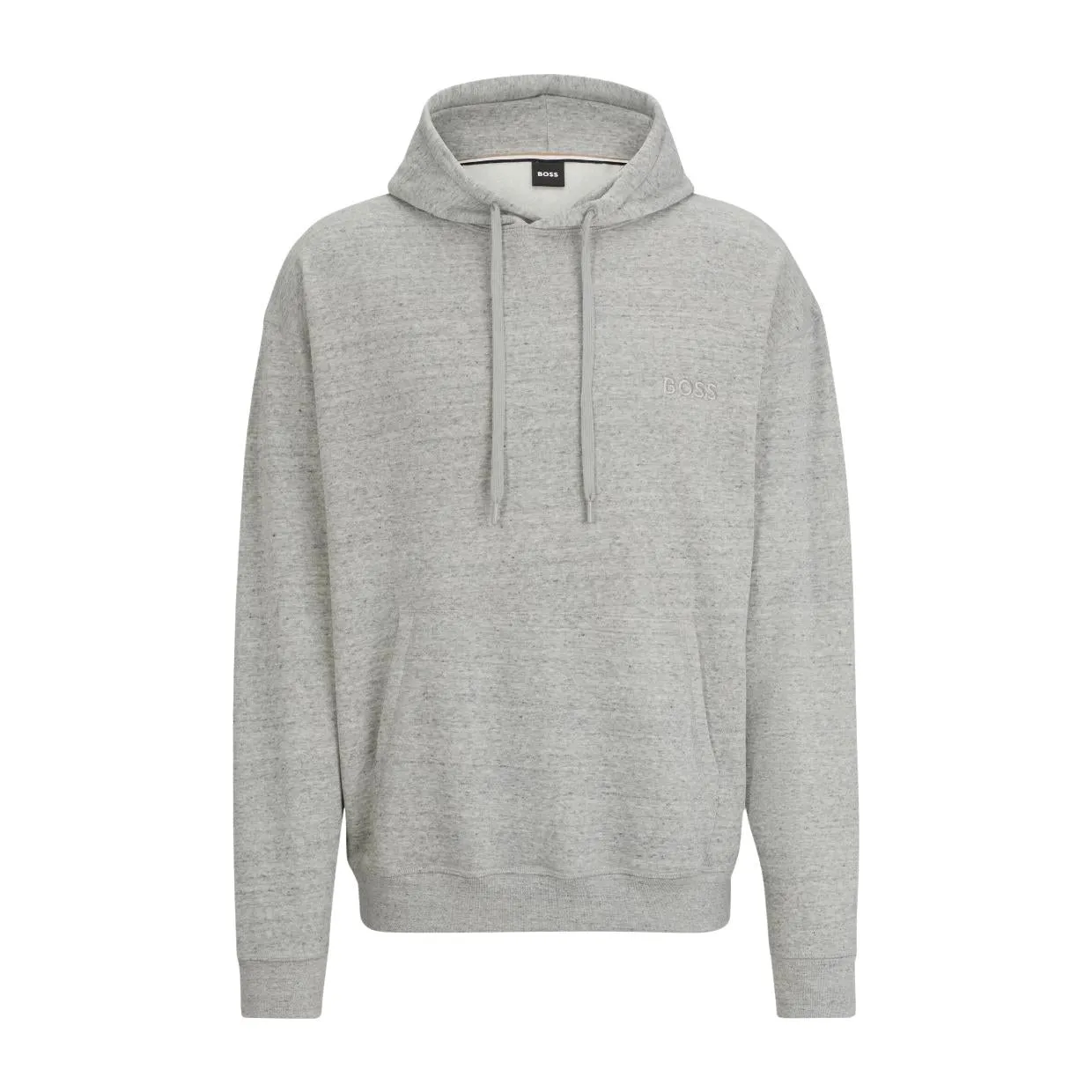 BOSS Embroidered Logo Grey Cozy Hoodie