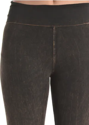 Brown Jewel Pocket Yoga Pants