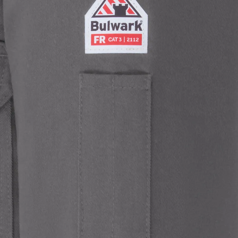 Bulwark, Men's Heavyweight Excel FR Comfortouch Insulated Deluxe Parka, JLP8, FR 7oz, Cat3, Gray