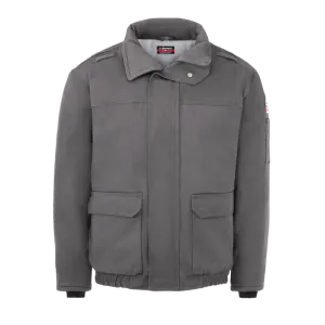 Bulwark, Men's Heavyweight FR Insulated Bomber Jacket, JLR8, FR 7oz, Cat3, Gray