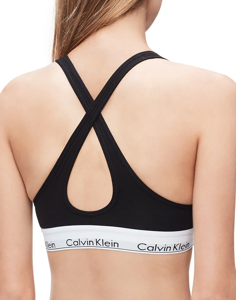 Calvin Klein Women Modern Cotton Lightly Lined Bralette Black QF1654