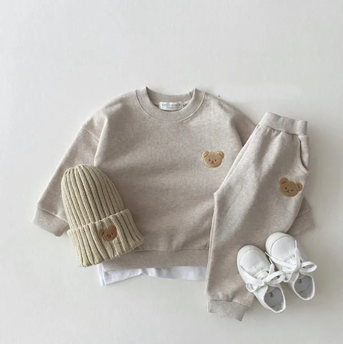 Cozy Bear Sweatshirt Set