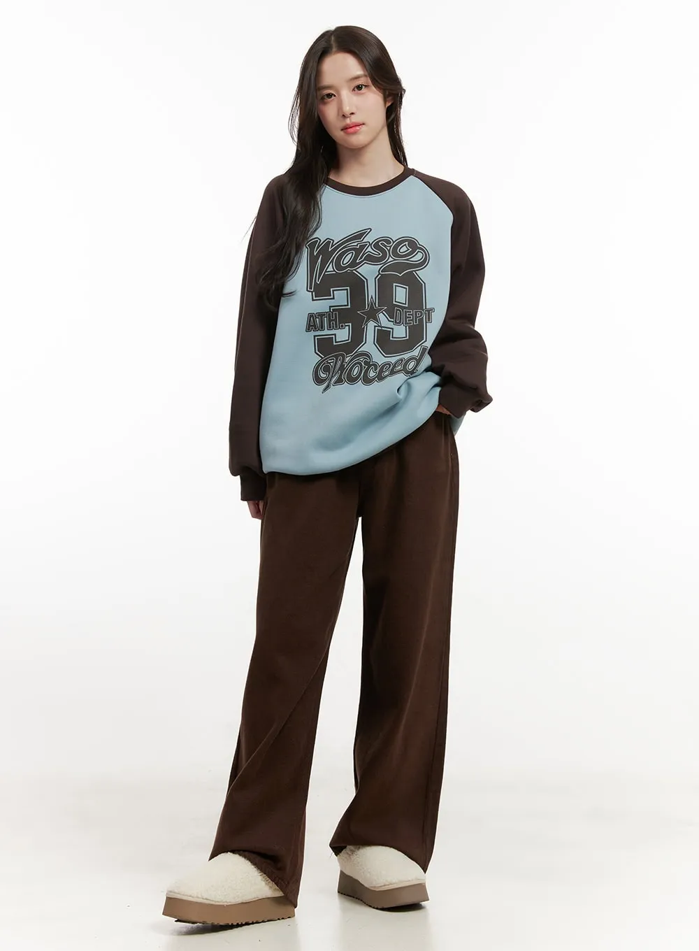 Cozy Cotton Wide-Leg Sweat Pants ON429