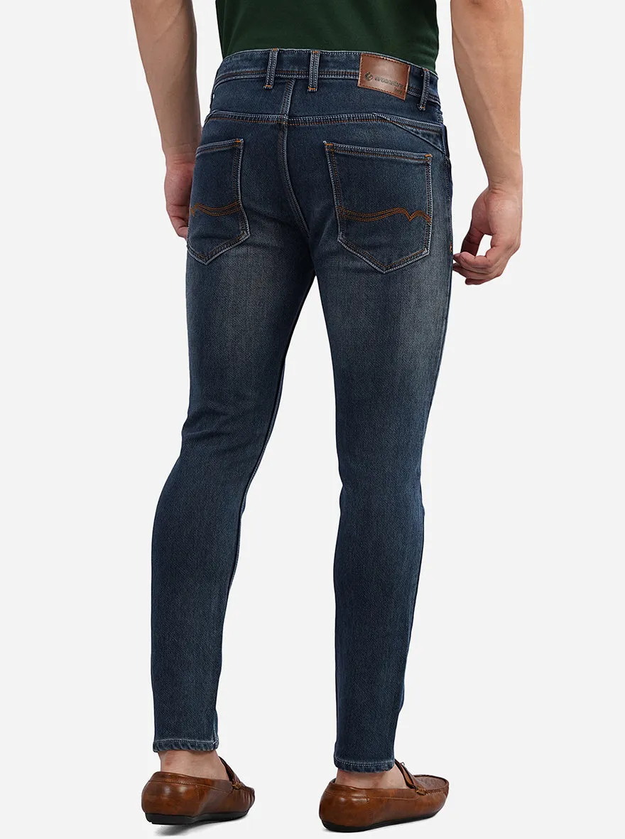 Denim Blue Washed Urban Fit Jeans | Greenfibre