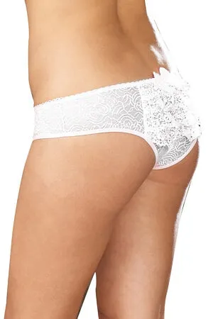 Diva Open Crotch Lace Shorts