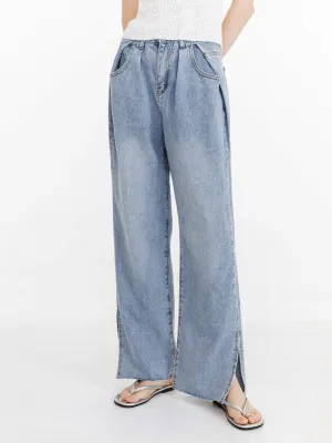 High Waist Loose Straight Leg Jeans