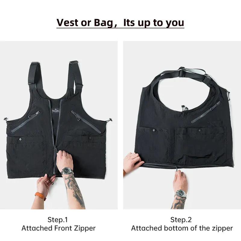 MADEN DESIGNS Dual-Form Deformable Tectical Vest/Satchel