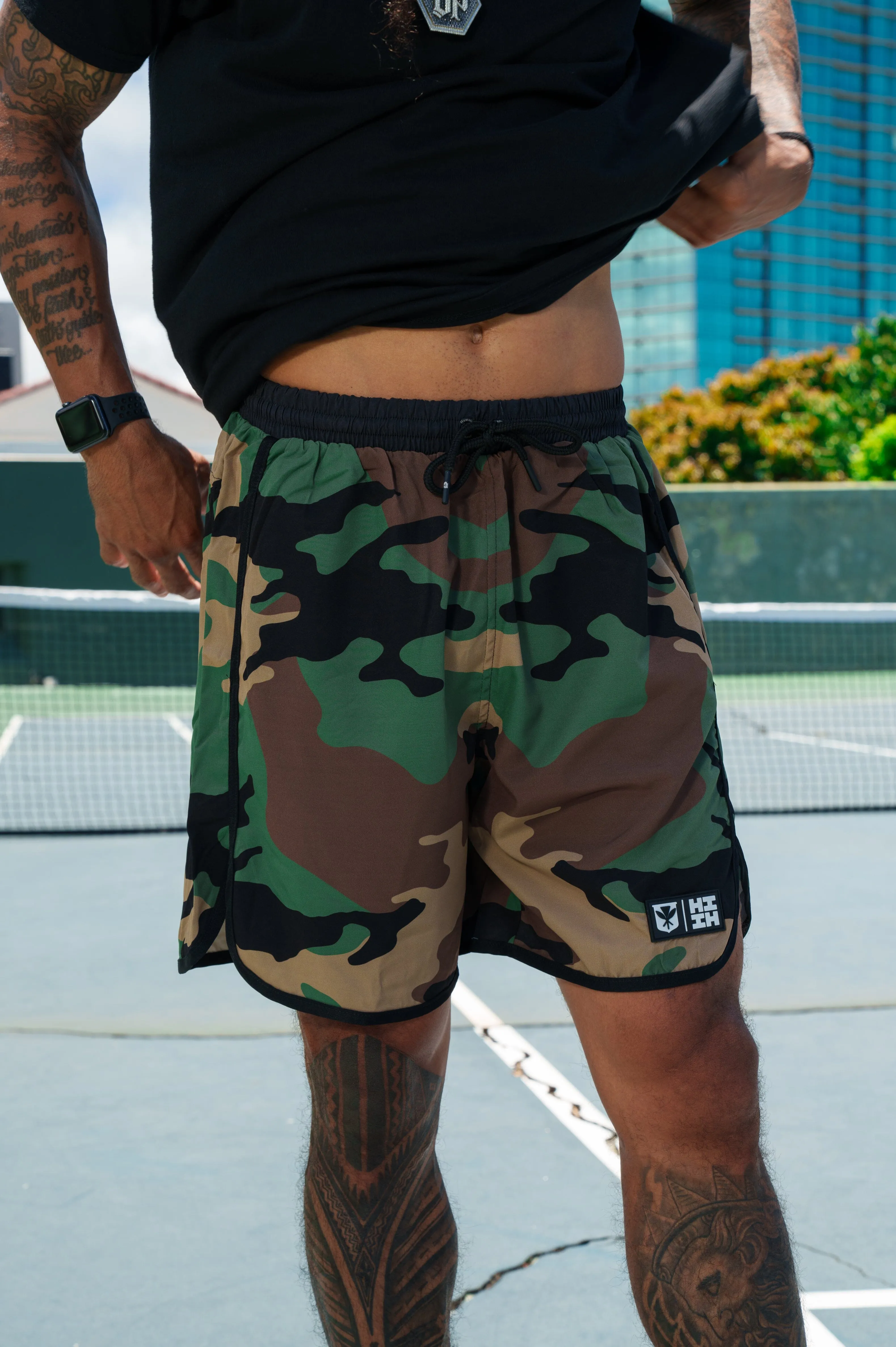 MILITARY CAMO PERFORMANCE SHORTS