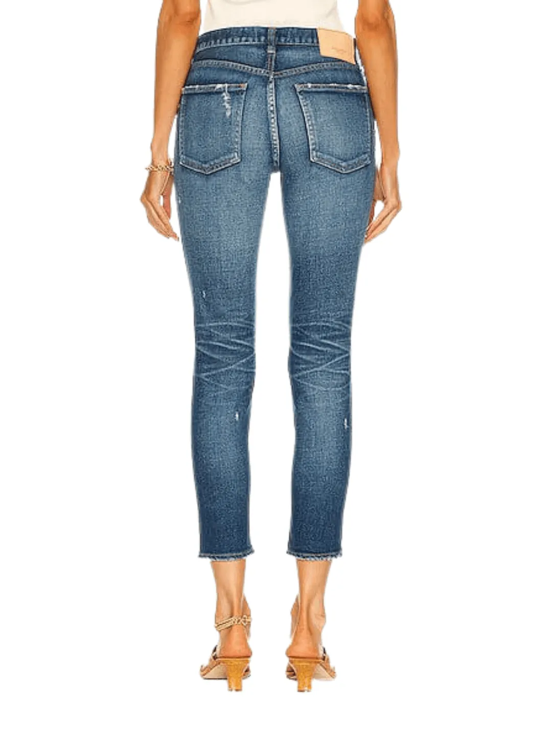 Moussy Vintage Ace Skinny Jeans In Dark Blue