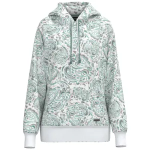 "Chaparral" Turquoise/White w/Paisley Hoody