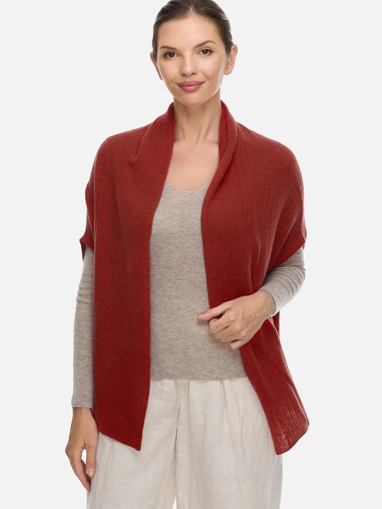 Rust Red Effortless Vest