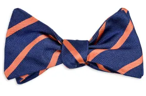 Sunday Brunch Stripe Bow Tie - Coral