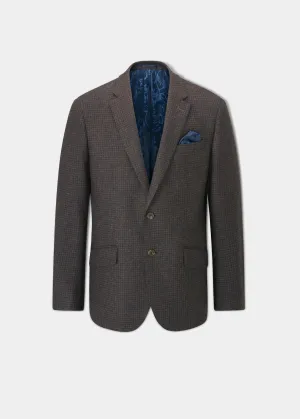 Surrey Tweed Lined Blazer In Bramble - Regular Fit