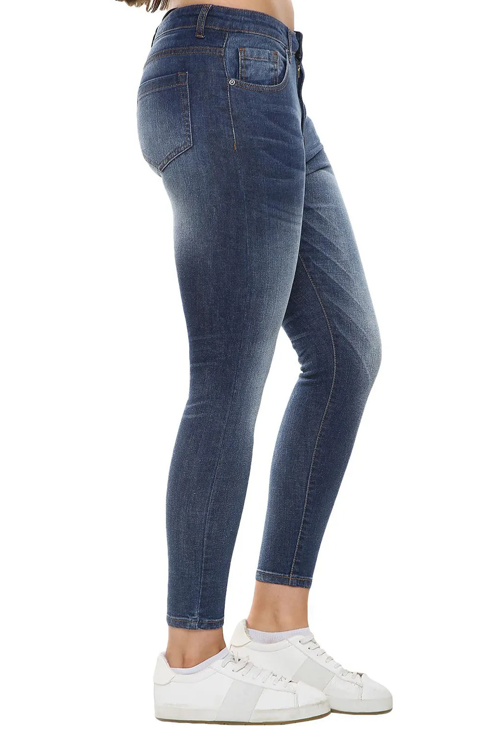 Womens High Waist Skinny Denim Jeans